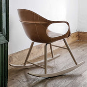 ELEPHANT Rocking Chair - Hide Upholstered Seat - MyConcept Hong Kong