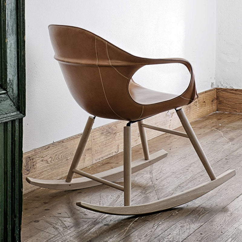 ELEPHANT Rocking Chair - Hide Upholstered Seat - MyConcept Hong Kong