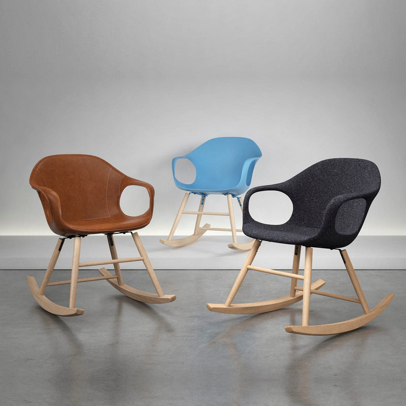ELEPHANT Rocking Chair - Hide Upholstered Seat - MyConcept Hong Kong
