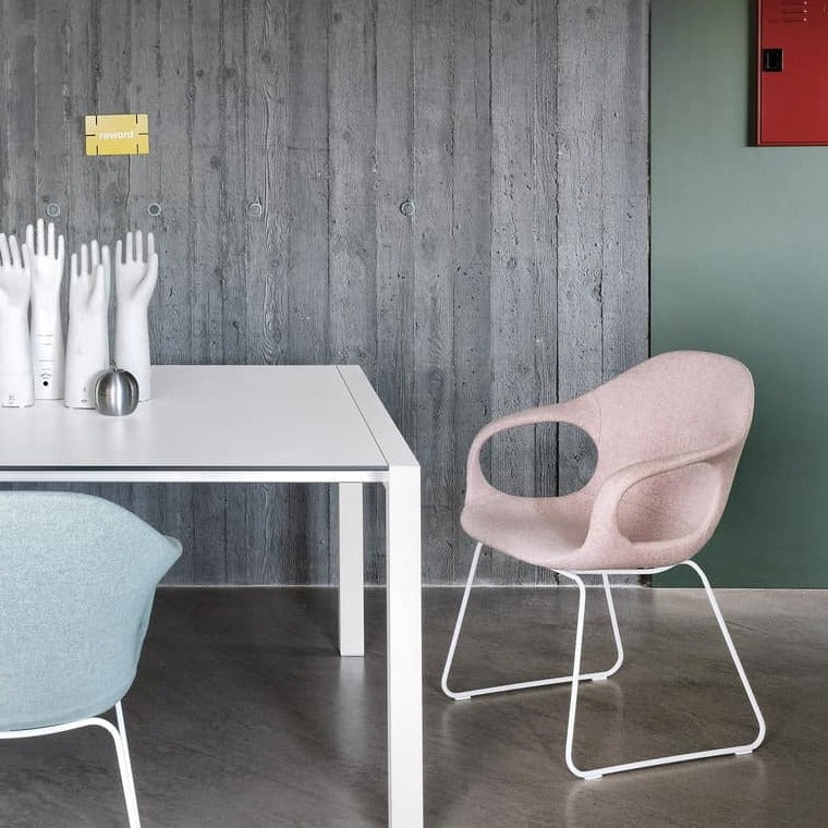 Elephant Sled Base Chair - Fabric Upholstered Seat - MyConcept Hong Kong
