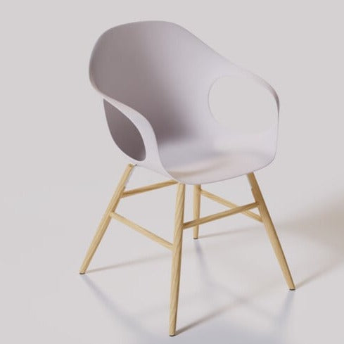 ELEPHANT Wooden Base Chair - Polyurethane Seat