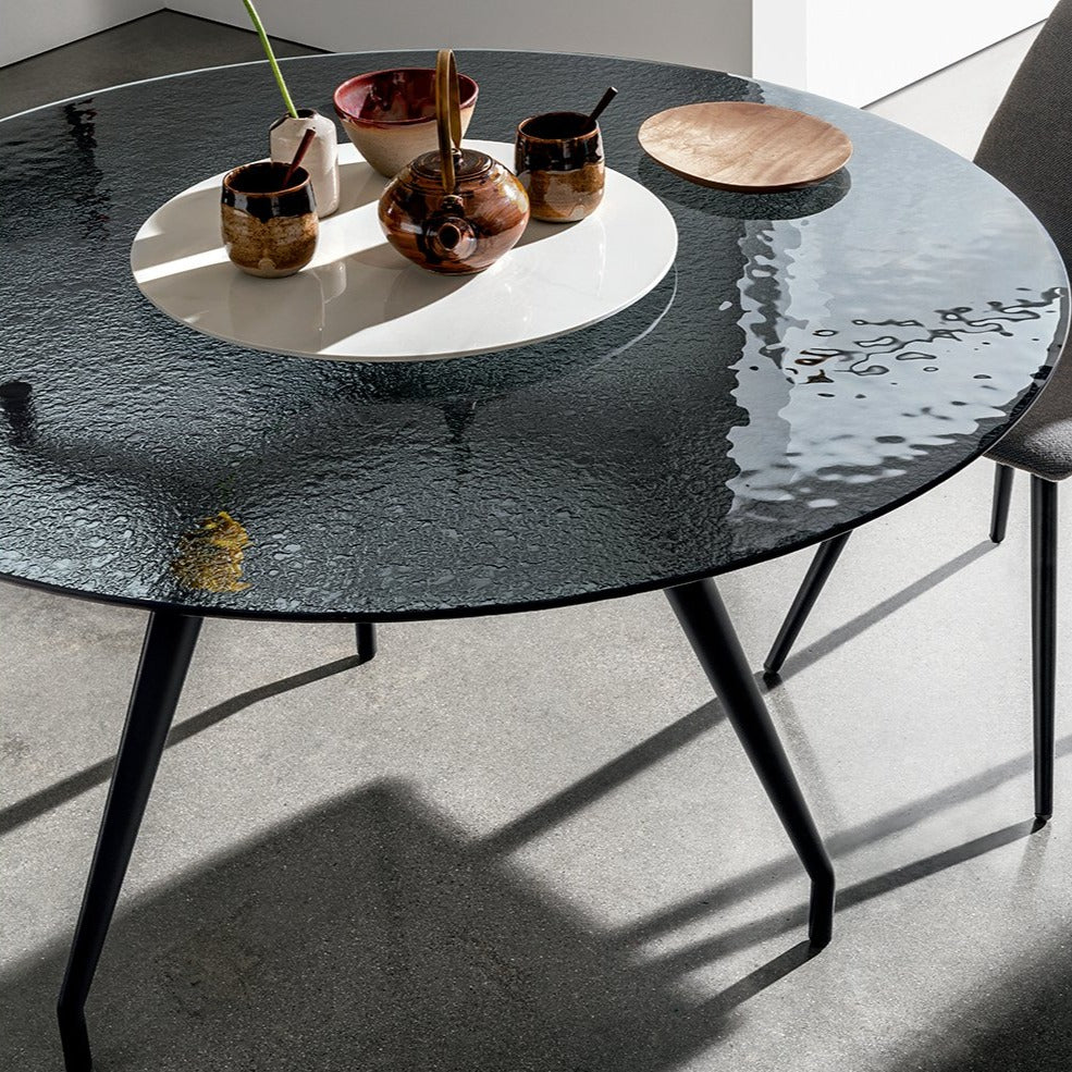 Arkos Black Steel Dining Table Arkos Round