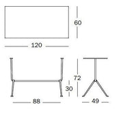 Officina Bistrot Table 120x60 cm - MyConcept Hong Kong