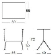 Officina Bistrot Table 80x55 cm - MyConcept Hong Kong
