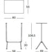 Officina Bistrot Table alto 80x55 cm - MyConcept Hong Kong