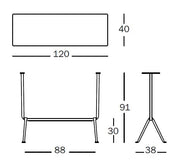 Officina Console High table 120x40 cm - MyConcept Hong Kong