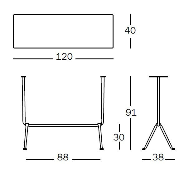 Officina Console High table 120x40 cm - MyConcept Hong Kong