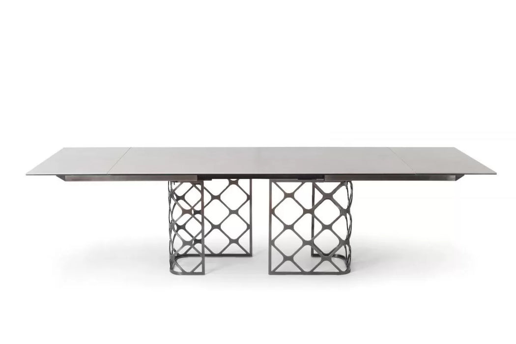 Majesty Extendable Rectangular Crystal Table
