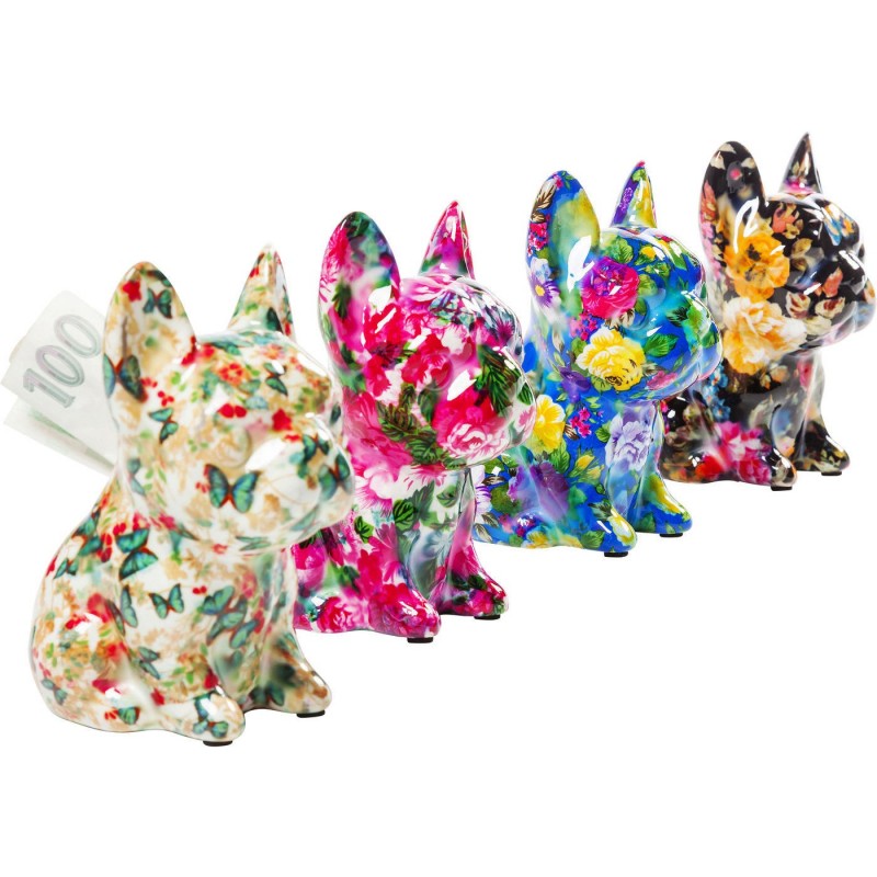 Money Box Dog Fiore 12cm Assorted (Set of 4) - MyConcept Hong Kong