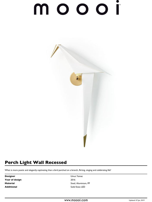 PERCH LIGHT WALL RECESSED - MyConcept Hong Kong