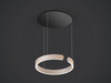 Oocchio Mito Sospeso 40 Fix Matt Black Canopy Matt Gold Ring