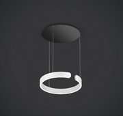 Oocchio Mito Sospeso 40 Fix Matt Black Canopy Matt White Ring