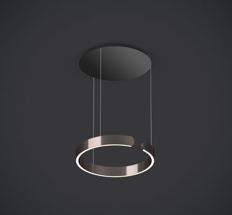 Oocchio Mito Sospeso 40 Fix Matt Black Canopy Phantom Ring