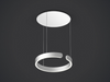 Oocchio Mito Sospeso 40 Fix Matt White Canopy Matt Silver Ring