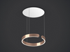 Oocchio Mito Sospeso 40 Fix Matt White Canopy Rose Gold Ring