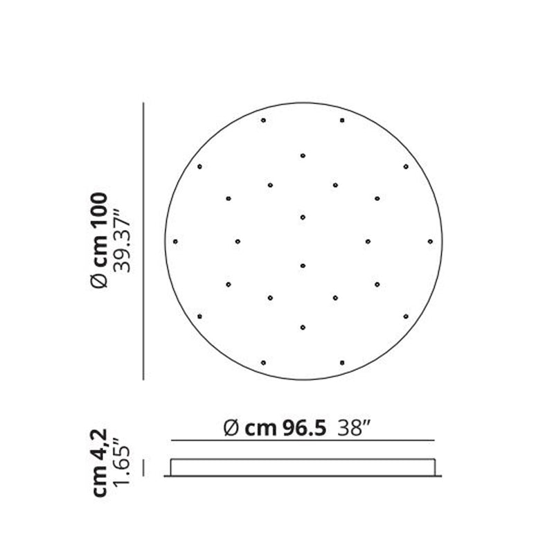 24 Lights Round Cluster - MyConcept Hong Kong