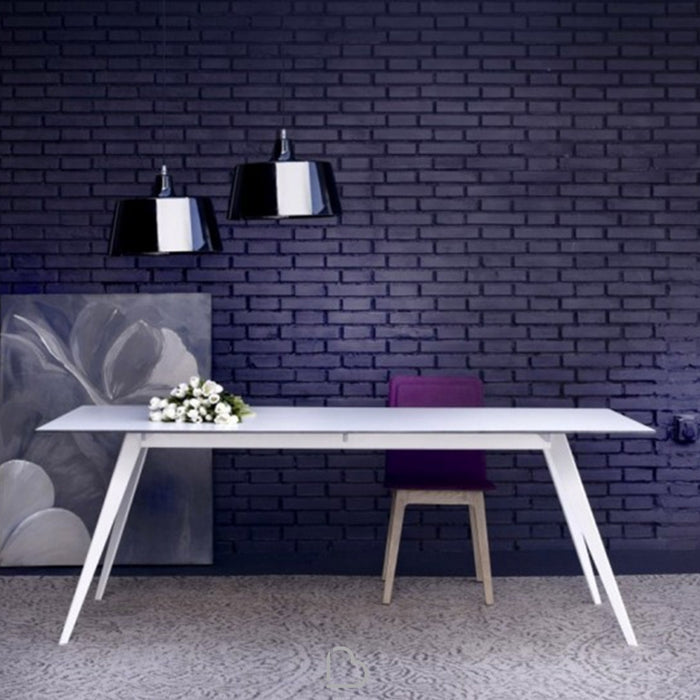 Aise Fixed Dining Table with Metal Legs - MyConcept Hong Kong