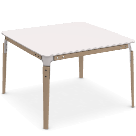 Steelwood Table 90x90 cm