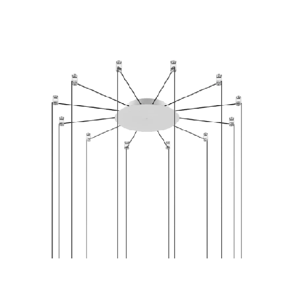 12 Lights Radial Cluster - MyConcept Hong Kong